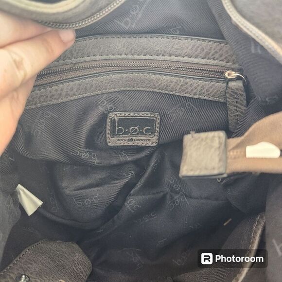 B.O.C. Bucket Handbag Womens SZ Small Mettalic Rock Grunge Crossbody Biker Punk - Picture 2 of 4